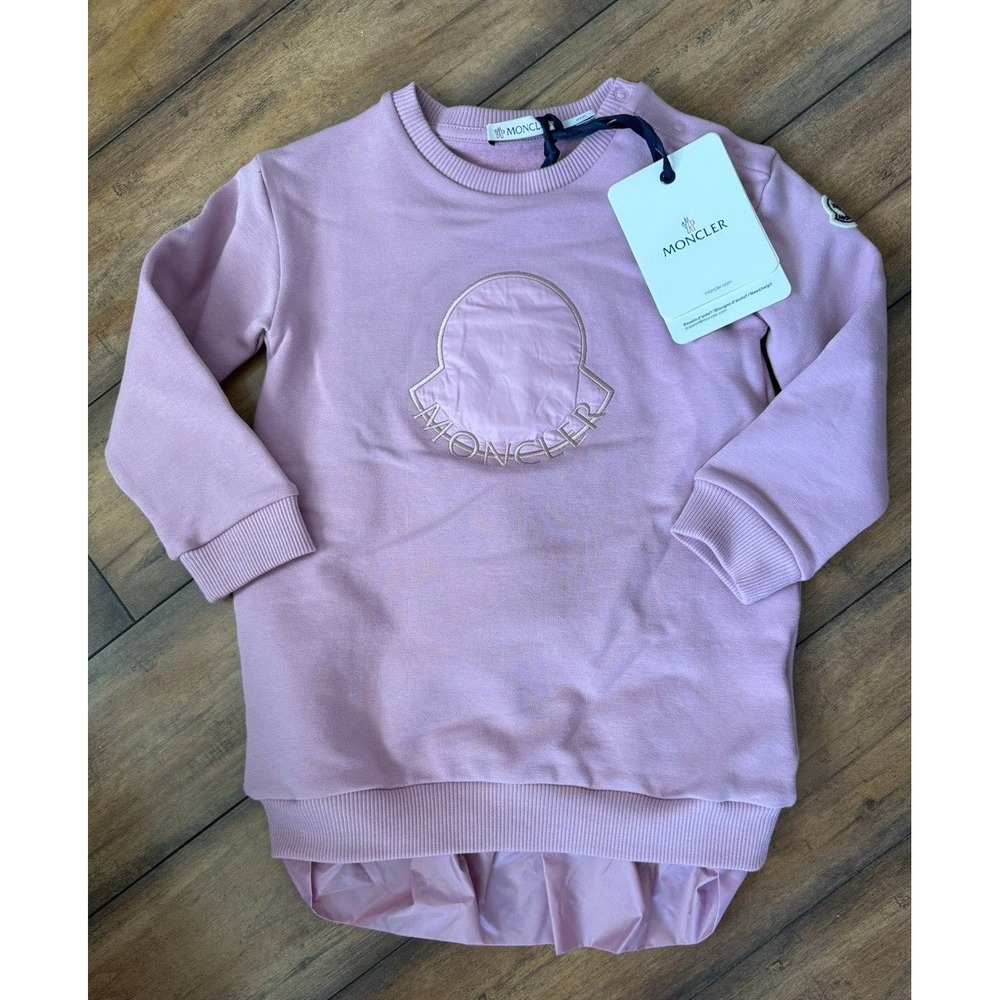 Moncler‎ Kids Sweatshirt Dress Pink Size 2Y 2 Years NEW $270 - Picture 5 of 8